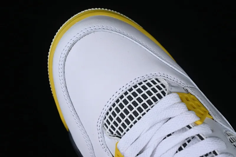 All categories Air Jordan Jordan series basketball shoes Air Jordan 4 L version Air Jordan 4 Retro "Vivid Sulfur" AJ4 Joe 4 White Thunder AQ9129-101